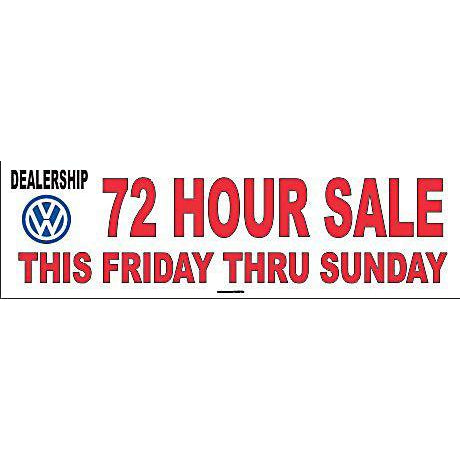 VW 72 HOUR SALE BANNER #DB32