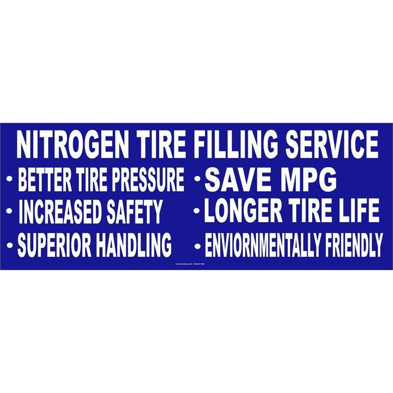 NITROGEN TIRE FILLING BANNER #GB17