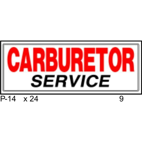 Carburetor Service P14