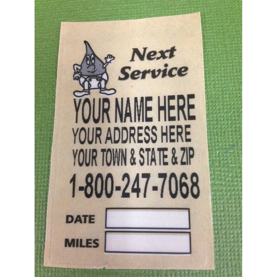 05-2008-500 AUTOMOTIVE NEXT SERVICE DUE LABELS QTY 500