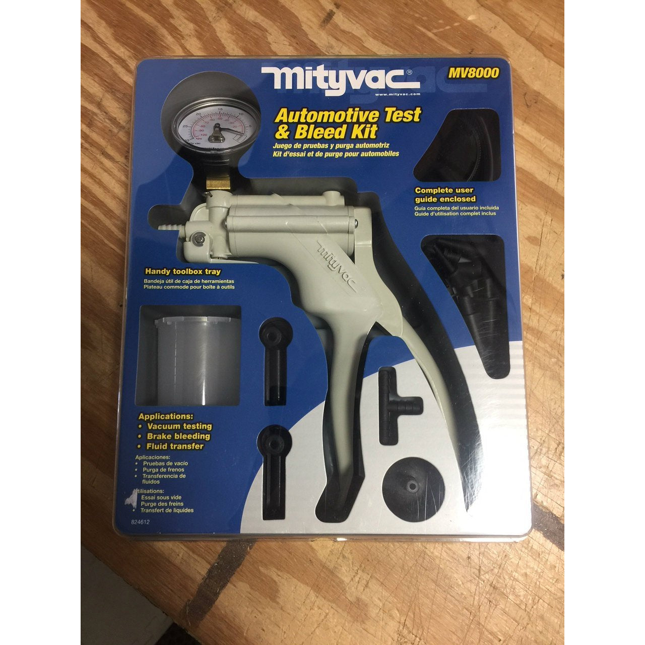 MITYVAC MV8000 AUTOMOTIVE VACUUM TESTER & BRAKE BLEEDING KIT