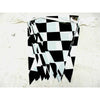 Checkered Triangle Pennants - Black & White