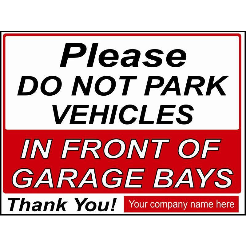 CUSTOM PARKING SIGN  PK99 Plastic
