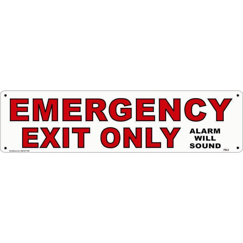 PANEL SIGN EMERGENCY EXIT #PM3