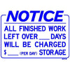 STORAGE CHARGE SIGN #AP5