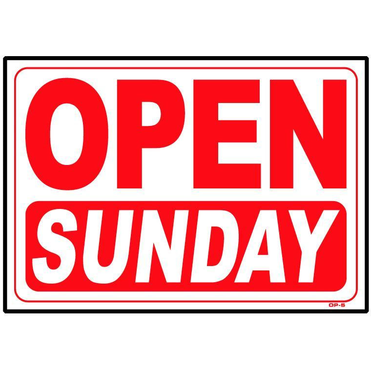 OPEN SUNDAY SIGN #OP5