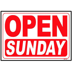 OPEN SUNDAY SIGN #OP5 - Parts Queen