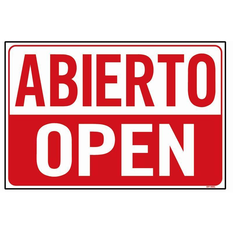 ABIERTO / OPEN SIGN #OP4