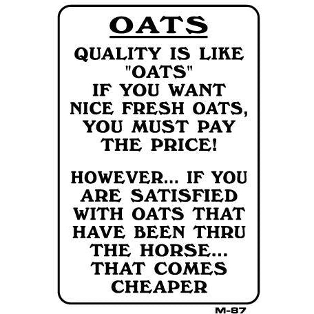 Quality Joke Sign M87