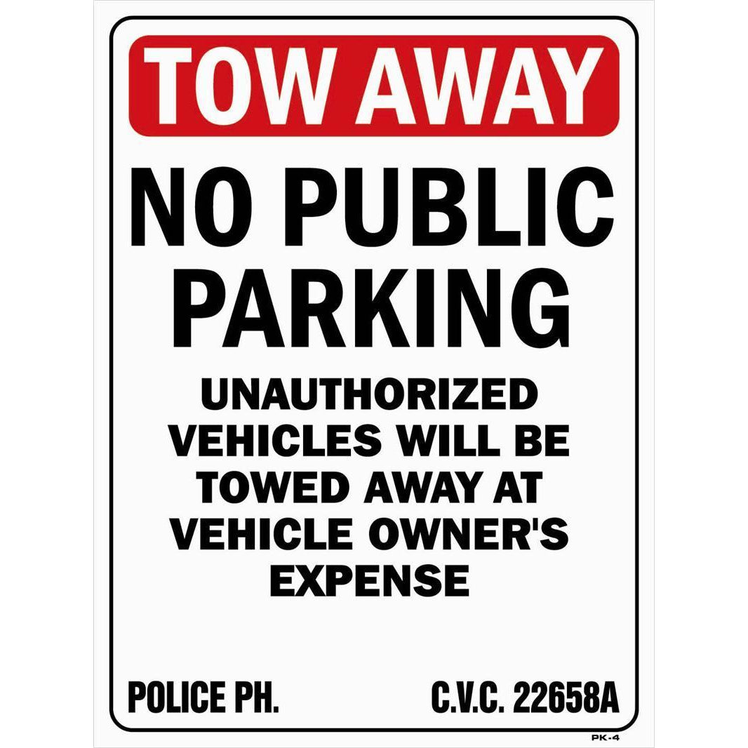 NO PUBLIC PARKING #PK4