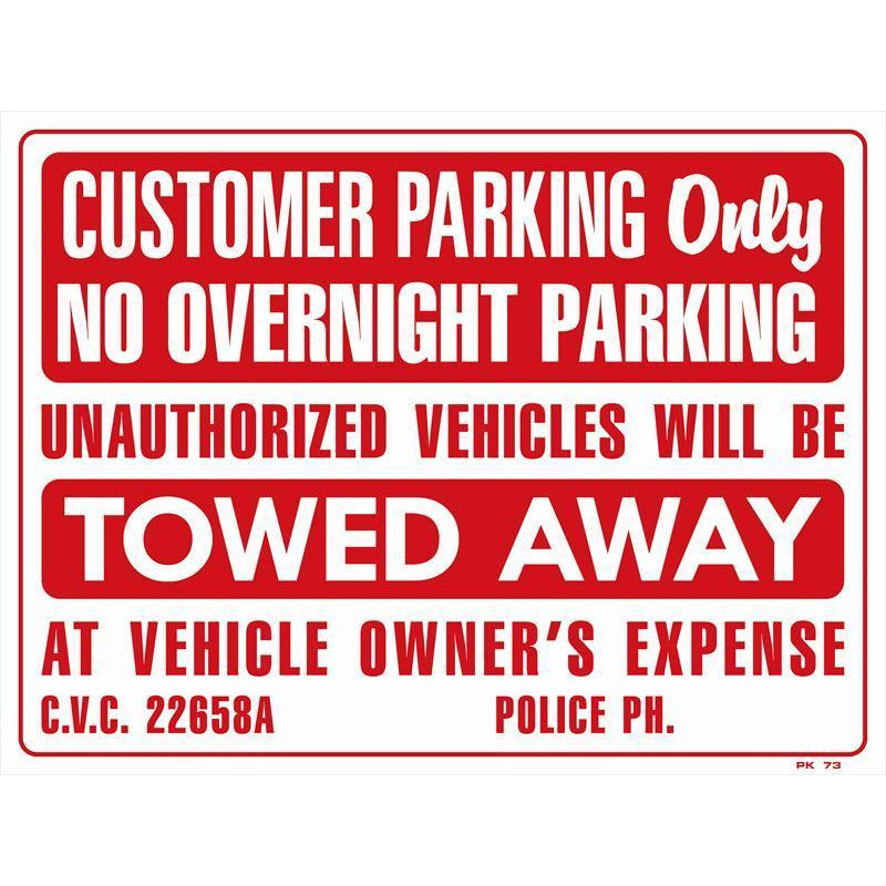 CUSTOMER PARKING PK73