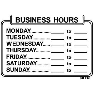 BUSINESS HOURS #SH2