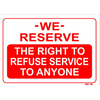 RIGHT TO REFUSE SIGN RS15