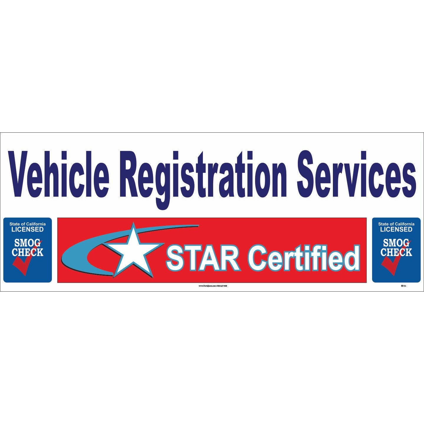 SB-711 STAR / VEHICLE REGISTRATION BANNER