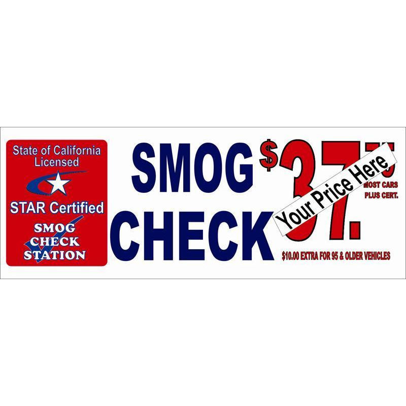 STAR CERTIFIED SMOG BANNER #SB107 !!!