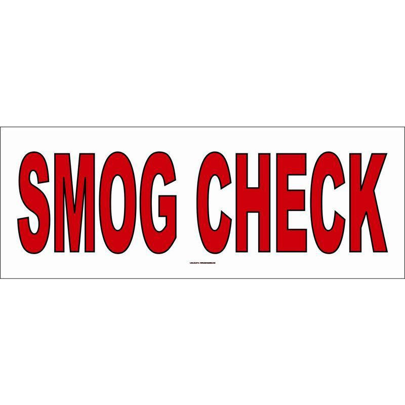 SMOG CHECK BANNER  #SB160