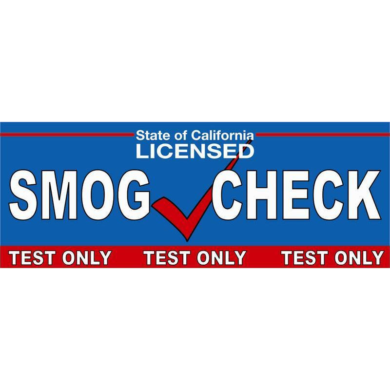 SMOG CHECK TEST ONLY BANNER #SB83