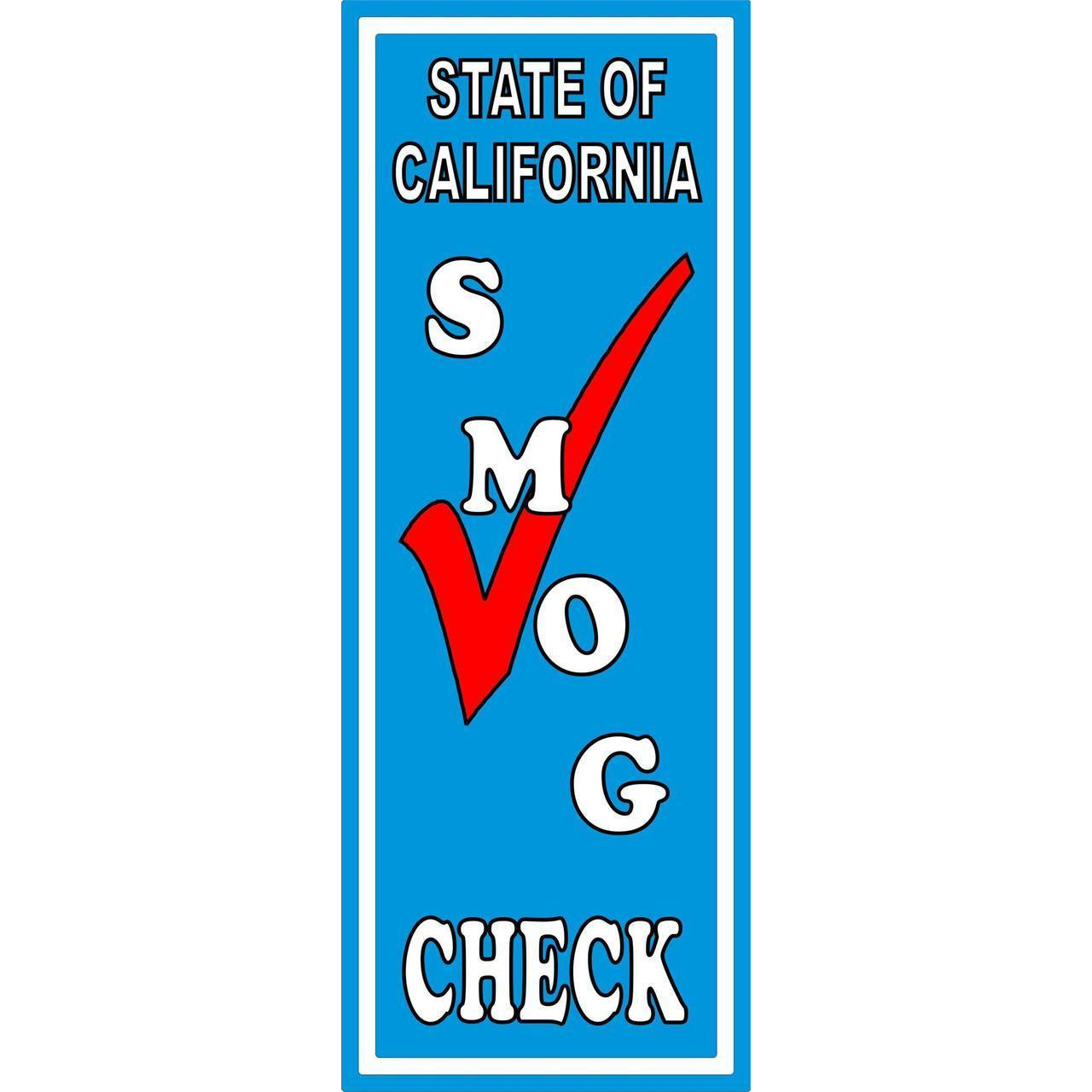VERTICAL SMOG CHECK BANNER  # SBSMOGVERTICAL