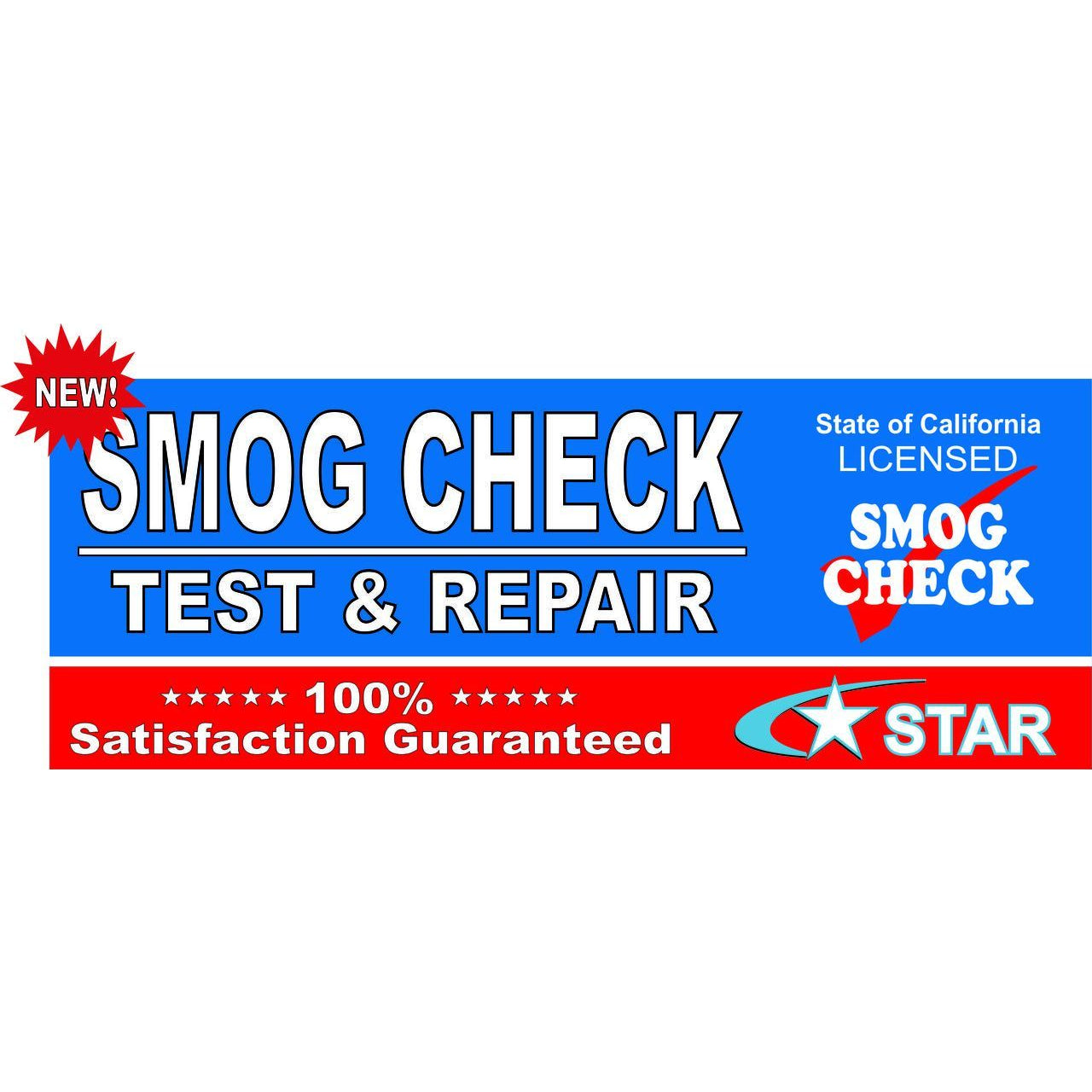 TEST & REPAIR SMOG BANNER # SB75