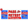 STAR CERTIFIED TEST & REPAIR PASS / FREE RETEST BANNER  # SB939 !!!