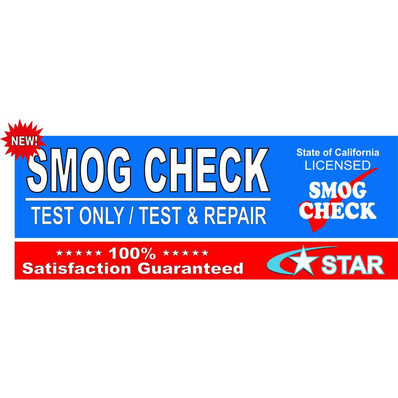TEST & REPAIR SMOG BANNER # SB94