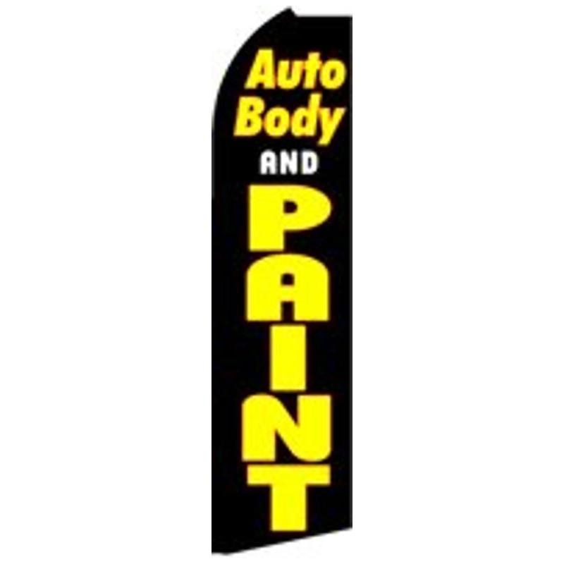 AUTO BODY & PAINT SWOOPER FLAG # SF-K433