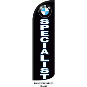 BMW SPECIALIST WINDLESS SWOOPER FLAG # W-SF-A43