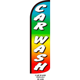 CAR WASH WINDLESS SWOOPER FLAG # W-SF-A58