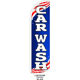 CAR WASH WINDLESS SWOOPER FLAG # W-SF-A59