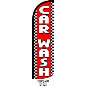 CAR WASH WINDLESS SWOOPER FLAG # W-SF-A60