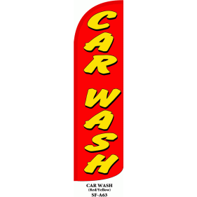CAR WASH WINDLESS SWOOPER FLAG # W-SF-A63