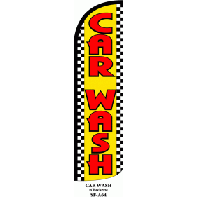 CAR WASH WINDLESS SWOOPER FLAG # W-SF-A64