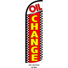 OIL CHANGE WINDLESS SWOOPER FLAG # W-SF-B45