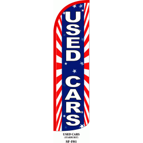 USED CARS WINDLESS SWOOPER FLAG # W-SF-F81