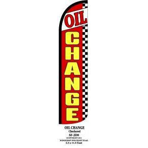 OIL CHANGE WINDLESS SWOOPER FLAG # W-SF-JDO