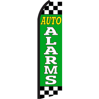 AUTO ALARMS GREEN SWOOPER FLAG #RB5