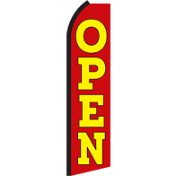 OPEN RED SWOOPER FLAG #RQ4