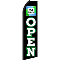 OPEN 24 HOUR SWOOPER FLAG