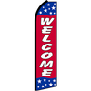 WELCOME PATRIOTIC SWOOPER FLAG SFSB9
