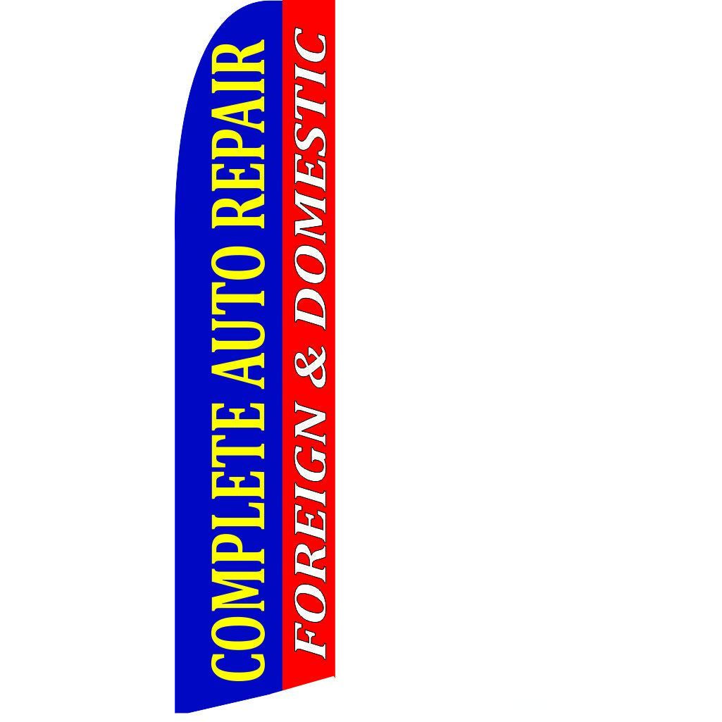 SF-PQ9 COMPLETE AUTO REPAIR SWOOPER FLAG