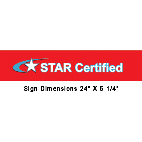STAR CERTIFIED DECAL