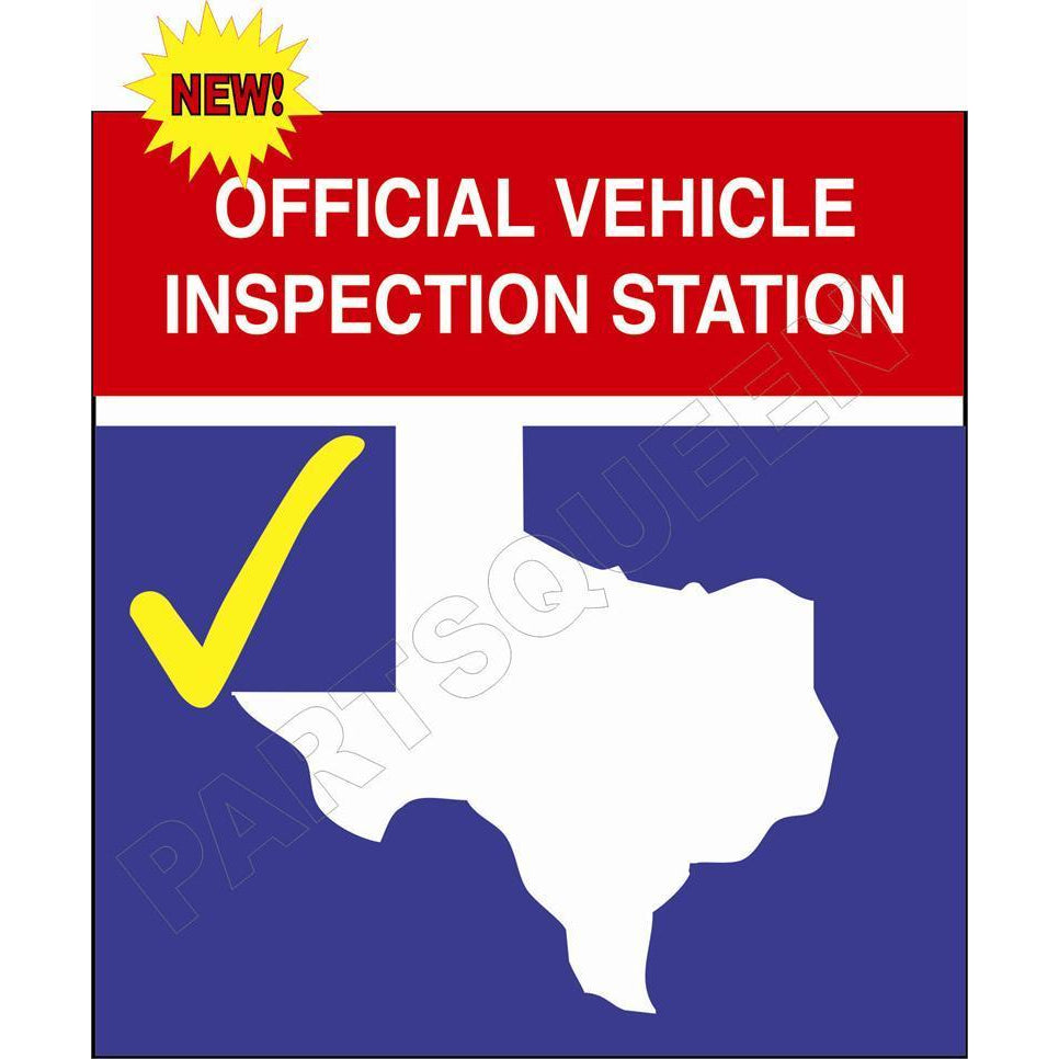 TEXAS INSPECTION SIGN SIGN  #TXS4DS