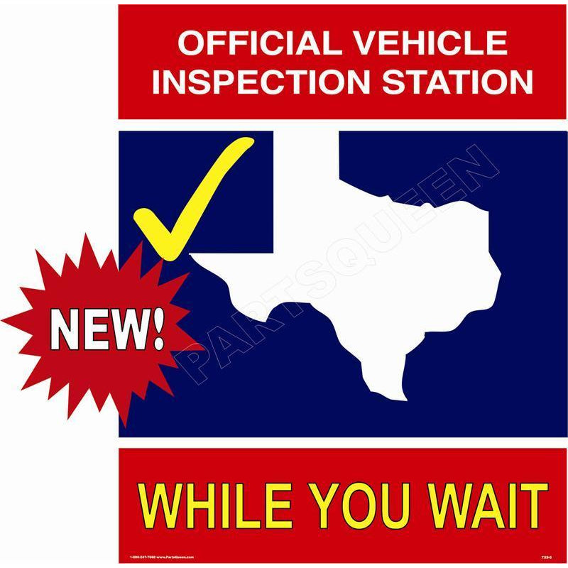TEXAS STATE INSPECTION SIGN TXS8