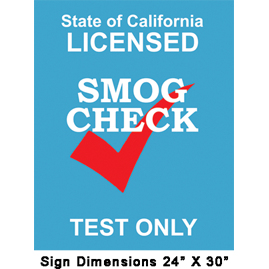 LIGHT BLUE TEST ONLY SIGN  DSTO  - SPECIAL ORDER ONLY -