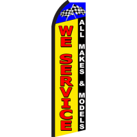 WE SERVICE ALL MAKES SWOOPER FLAG # SJ3