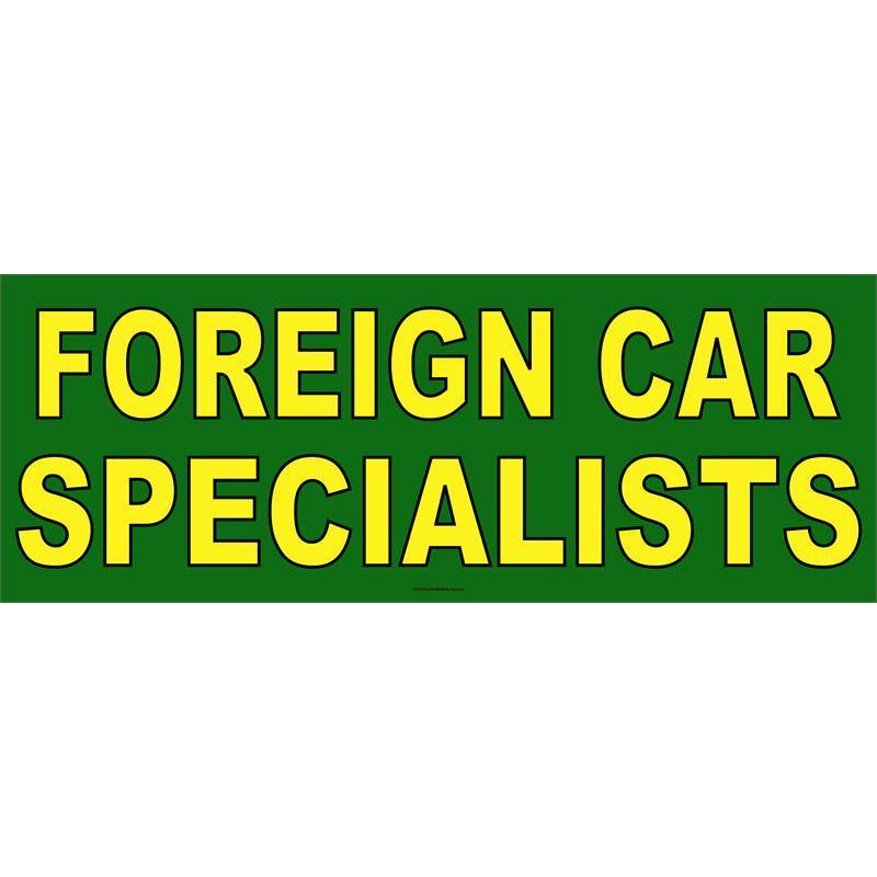 FOREIGN CAR SPECIALISTS BANNER #AB136