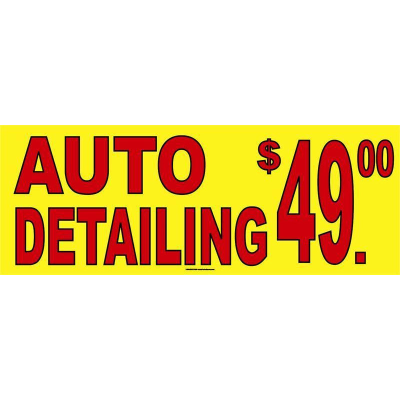 AUTO DETAIL PRICED BANNER #AB255
