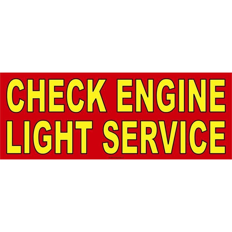 CHECK ENGINE BANNER  #AB316