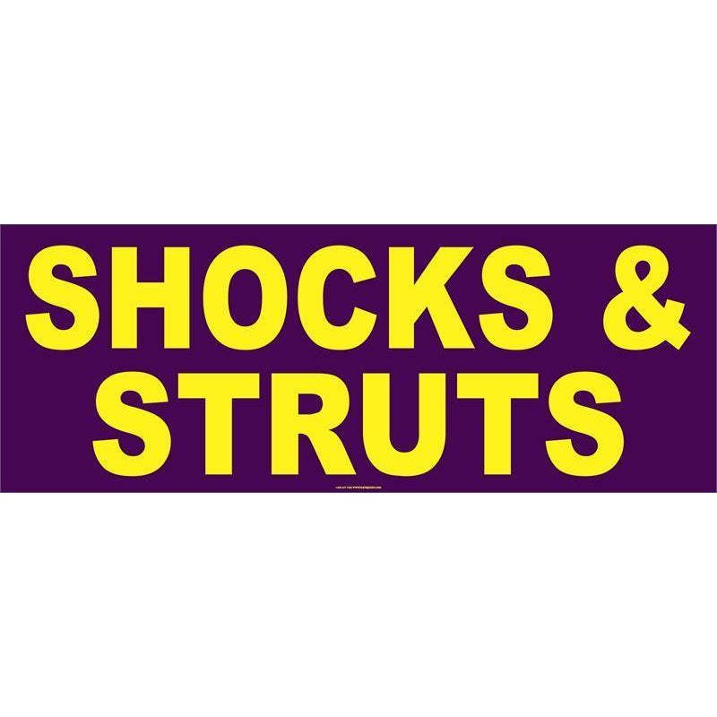 SHOCKS STRUTS BANNER #AB61