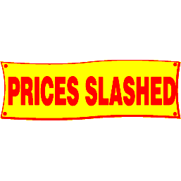 PRICES SLASHED BANNER #AB148